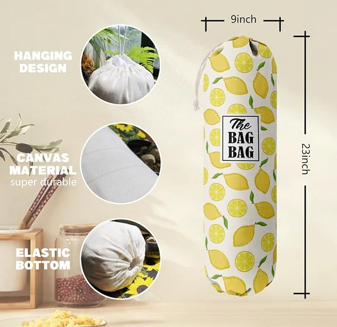 C-1 Lemon Grocery Bags Holder & Organizer - Image 3