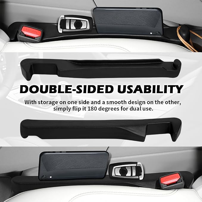 2PCS Car Seat Gap Filler Organizer, 3 in 1 Car Seat Side Gap Filler - Image 5