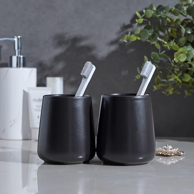 Matte Black Toothbrush Holders for Bathroom - Image 5