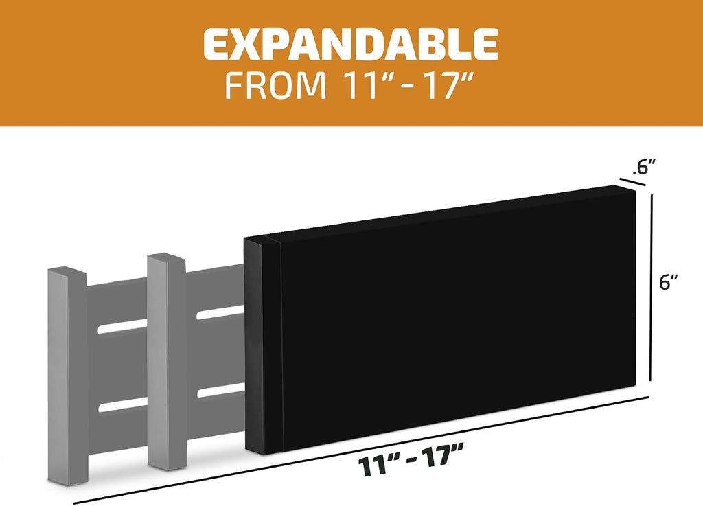 6 Pack Black Drawer Dividers - 6 Inch High for Deep Drawers