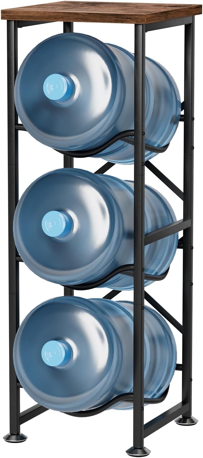 5 Gallon Water Jug Holder, 3-Tier Water Bottle Holder by STORENIZATION