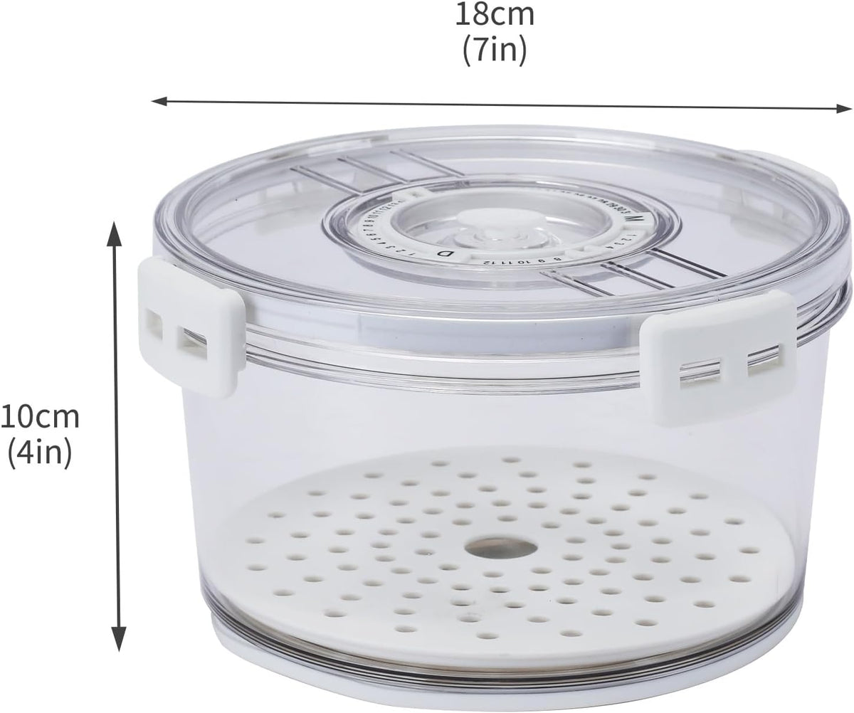 Cheese Container for Refrigerator,Cheese Keeper with Airtight Lid and