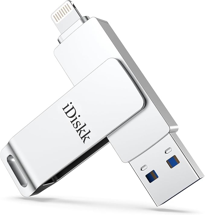 App-le Mfi Certified 128GB iDiskk iPhone Flash Drive, by iDiskkDirect