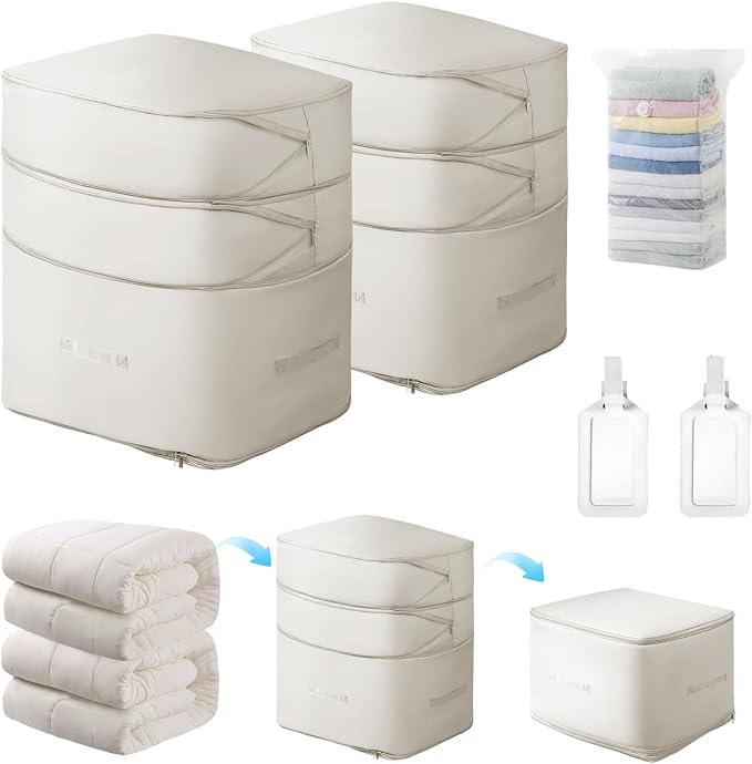 Comforter Storage Bag-Ultra Space Saving Large Self Compression Organizer by Unknown