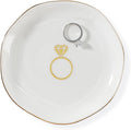 HOME SMILE Ring Dish Printed Ring，Engagement Engaged Wedding Bridal Gifts by HOMESMILE