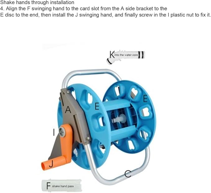 30m Garden Hose Reel Cart - Image 6