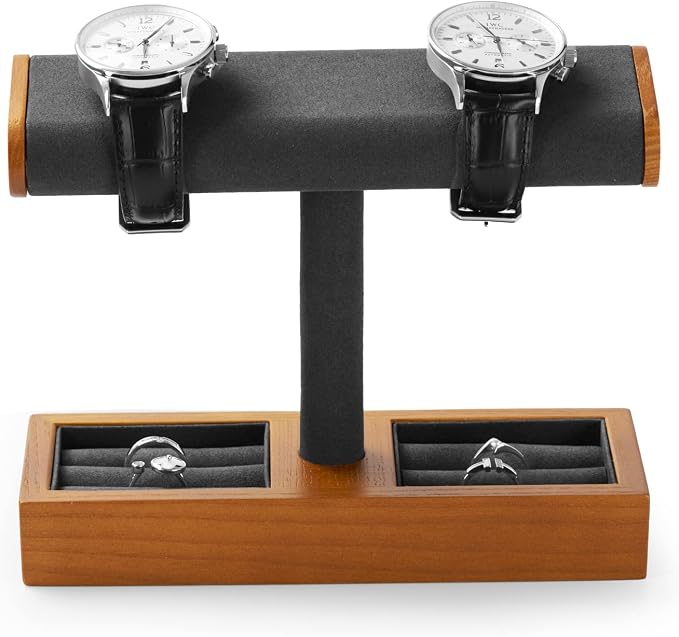 Oirlv Solid Wood Watch Display Stand T-bar Watch Stand - Image 4