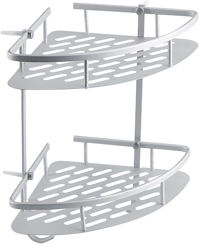 flexman Corner Shower Caddy, Simple Aluminum Bathroom Shower Shelves, Shower - Image 5