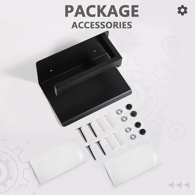 LANC Matte Black Toilet Paper Holder - Image 7