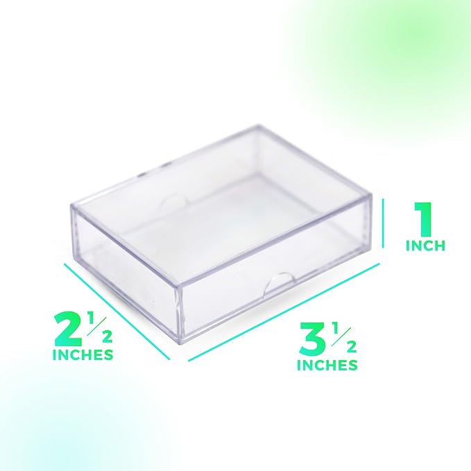 50 Pack Clear Acrylic Card Storage Boxes - Image 6