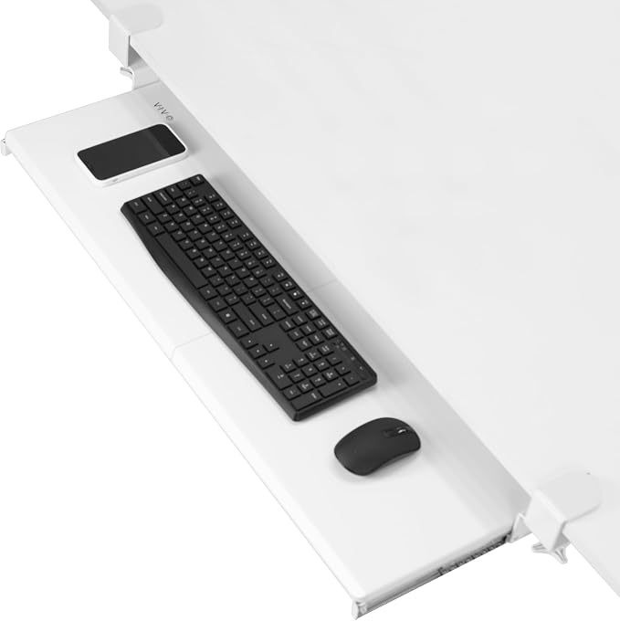 VIVO Extra Long Clamp-on Computer Keyboard and Mouse Under Desk Slider Tray by VIVO