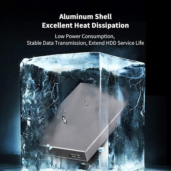 SSK Aluminum USB3.0 to SATA 2.5” External Hard Drive Enclosure Adapter - Image 2