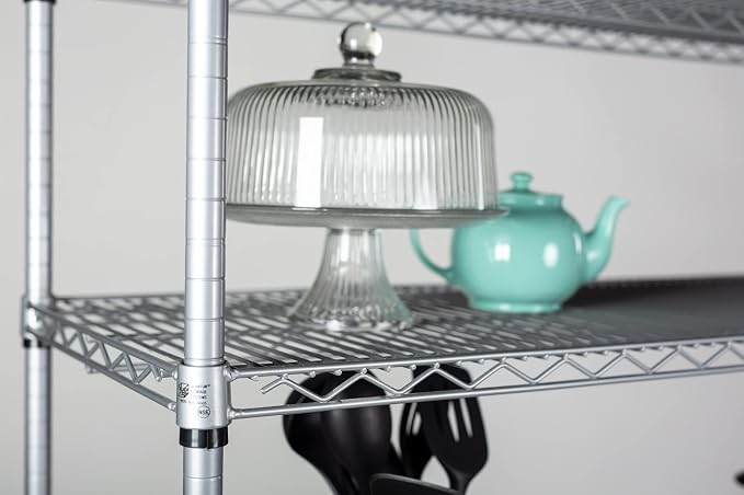 Omega 12" Deep x 60" Wide x 63" High 3 Tier Gray Starter Shelving Unit - Image 5