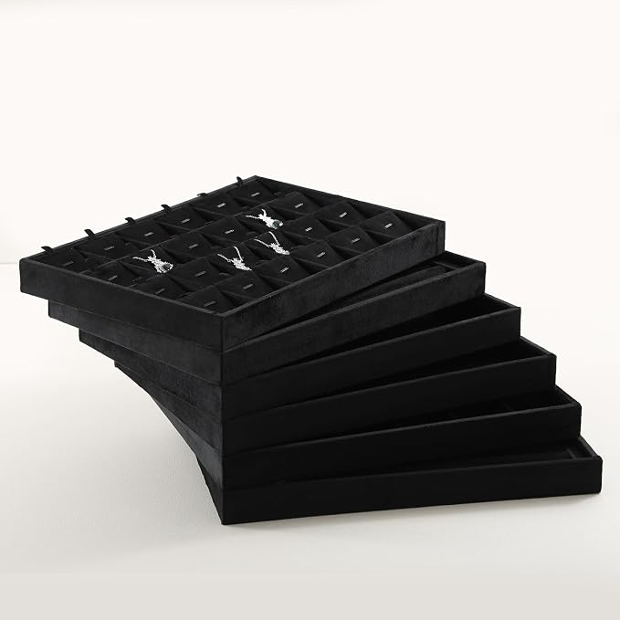 Necklace Holder Organizer, Velvet Jewelry Trays, Premium Necklace Case - Image 4