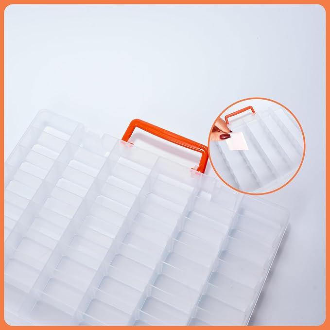 Mini Toy Organizer Box – 48 Compartment Storage Case - Image 3