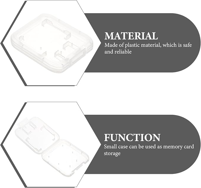 BESPORTBLE 24pcs 24pcs Transparent Memory Card Storage Case - Image 5