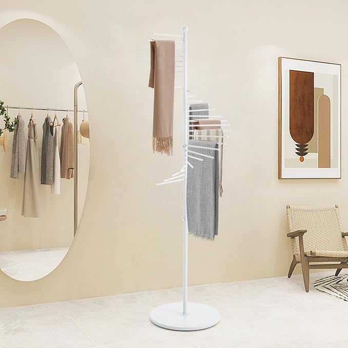 Spiral Scarf Display Stand, Freestanding Hijab Organizer - Image 2