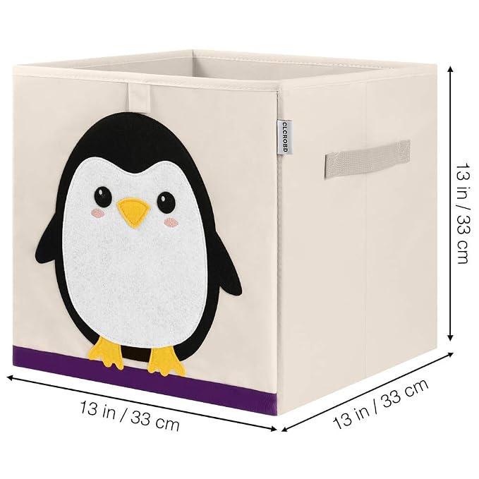 CLCROBD Foldable Animal Cube Storage Bins Fabric Toy Box/Chest/Organizer - Image 2