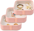 SANQIANWAN Set of 3 Small Stackable Jewelry Organizer Trays Mini Jewelry Drawer by SANQIANWAN