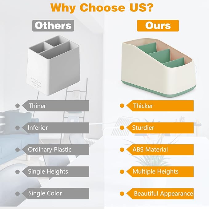 TV Remote Control Holder Organizer Box - Image 2