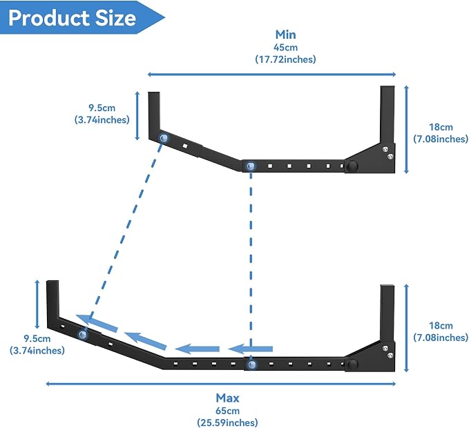 WALMANN Wall Mount Kayak Storage Rack, Kayak Hooks - Image 3