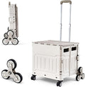 Utility Cart Teacher Cart with Stair Climbing Wheels Foldable Shopping Cart by Unknown
