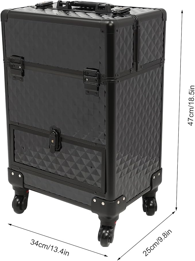 Rolling Makeup Case, Nail Storage Box - Image 2