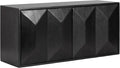 Kate and Laurel Ranier Modern Wooden Two-Door Wall Cabinet, Decorative Storage by KateandLaurel