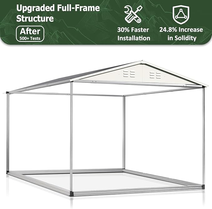 10x14 FT Outdoor Storage Shed, Garden Shed - Image 7
