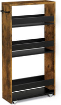 TEAMIX 4 Tier Slim Storage Cart by TEAMIX