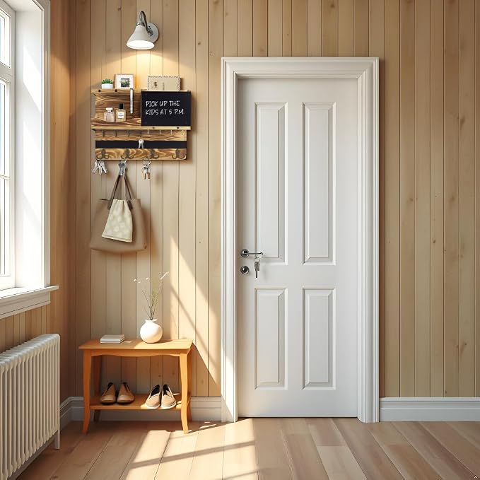 Key Holder for Wall Mount, Farmhouse Mail and Key Holder for Wall Hanger - Image 7