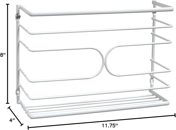 Deco Brothers Wall Mount Kitchen Wrap Organizer Rack - Image 7