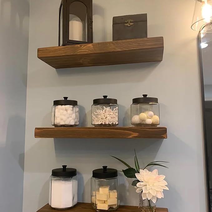 joelsantiques - 18 Inch Wooden Floating Shelves - Image 2