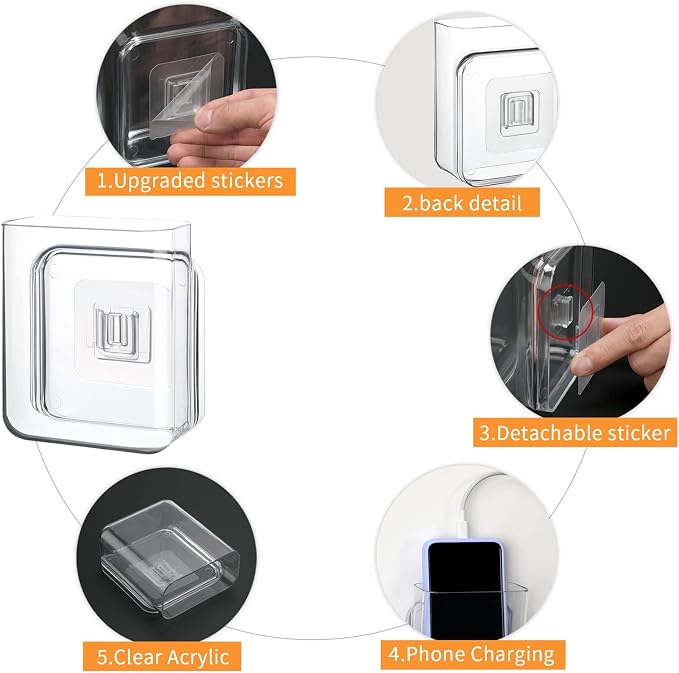 APSOONSELL Wall Mount Storage Organizer Box - Image 4