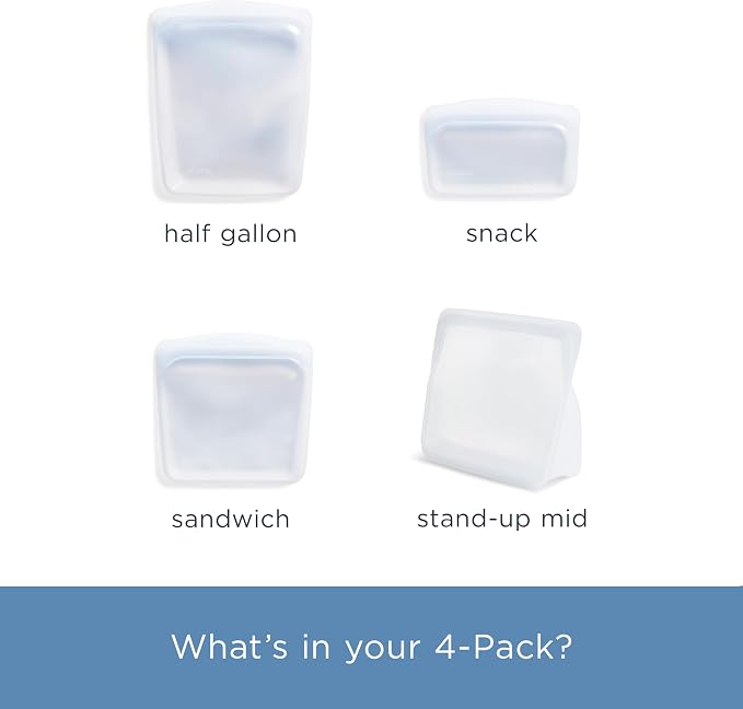 Stasher Premium Silicone Reusable Food Storage Bags, Lunch Bag, Travel - Image 5