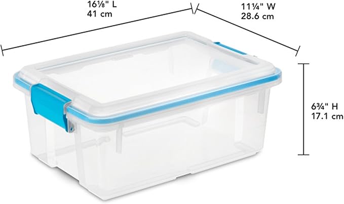 Sterilite 12-Pack Gasket Box, Weather-Resistant Storage Bins - Image 2