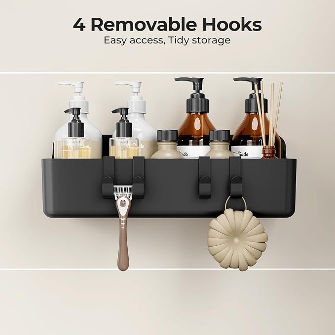 Orimade Shower Caddy 5-Pack, No-Drill Adhesive Shelves - Image 9