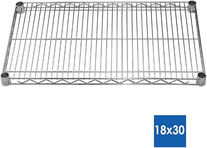 Shelving Inc. 18" d x 30" w x 72" h Chrome Wire Shelving - Image 2