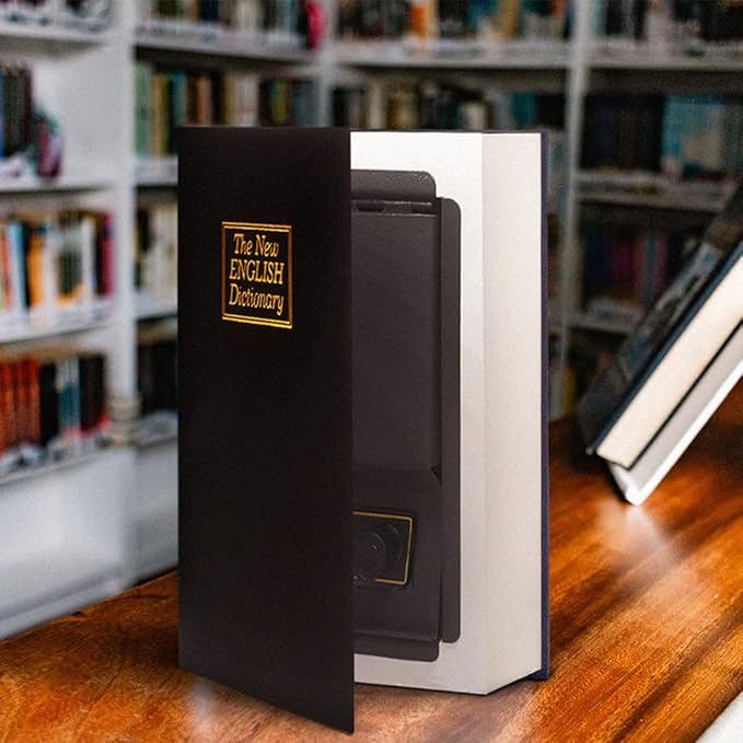 Leather Book Safe Real Paper Secret - Image 5