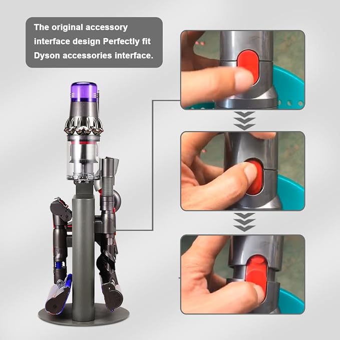 Vacuum Stand Holder for Dyson V15 V11 V10 V8 V7 V6 Cleaner, Stable Metal - Image 4