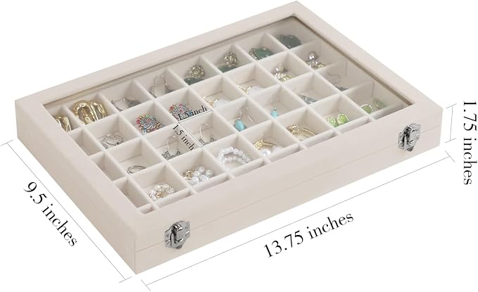Stratalife Jewelry Organizer 40 Grid Jewelry Trays - Image 3