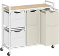 HOOBRO Laundry Sorter with 4 Section, 39 Gal. Laundry Hamper with Wheels by HOOBRO
