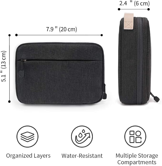 pack all Electronic Organizer, Cable Organizer Bag, Cord Travel Organizer - Image 8
