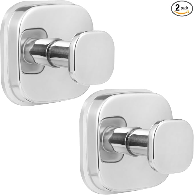 No-Drill Reusable Suction Cup Hooks, Coat Hook by Fenas