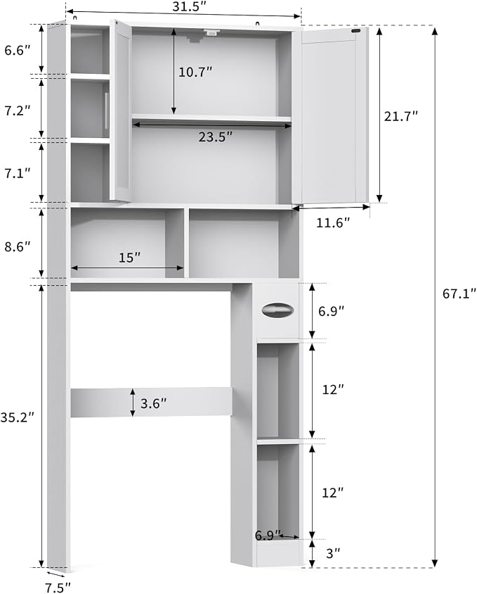 Winkalon Over The Toilet Storage Cabinet - Image 2