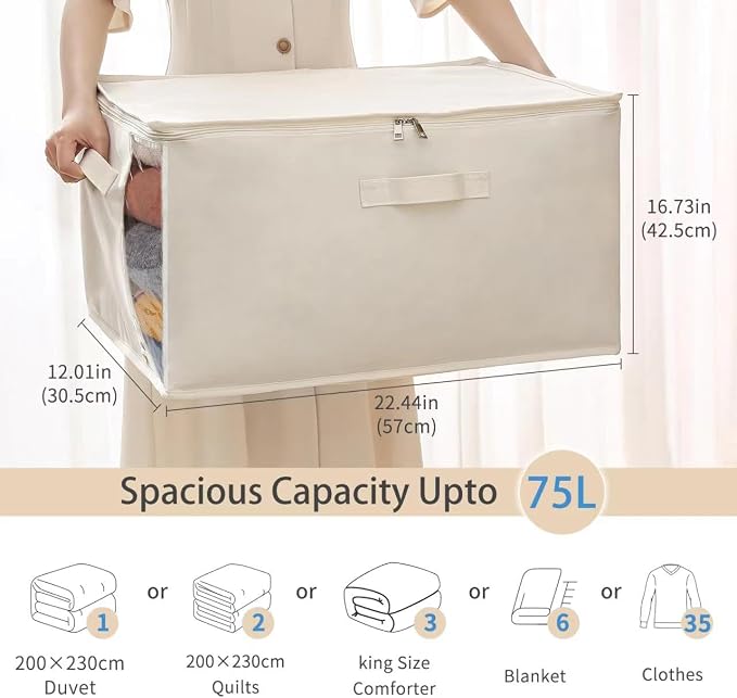 Canvas Comforters Bags Closet Organizers and Storage - Image 2