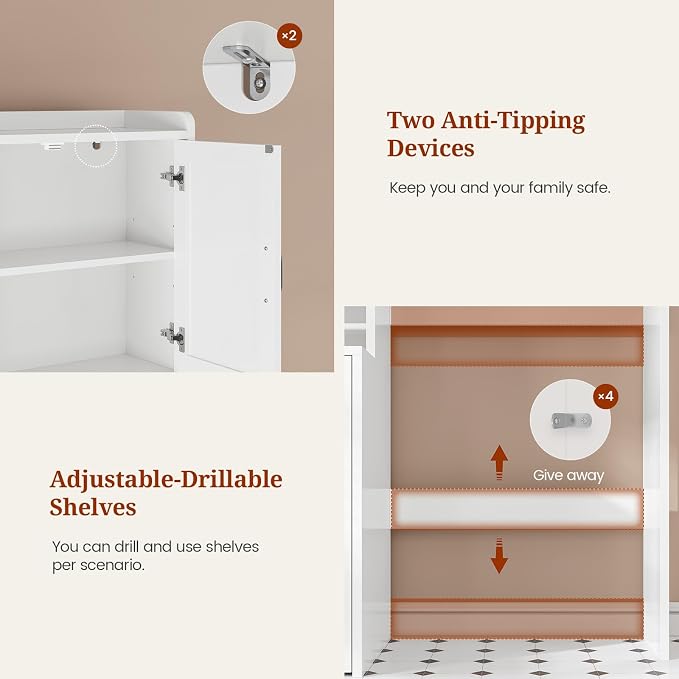 Over The Toilet Storage Cabinet - Image 8