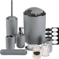 IMAVO Bathroom Accessories Set, 9 Pieces Bathroom Accessory Set, Qtip Holders by IMAVO