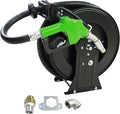 Fuel Hose Reel,1"X33' Retractable Ratchet Spring Driven Diesel Hose