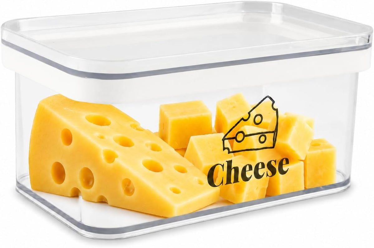 Cheese Container for Refrigerator Airtight Creamer Container with Lid